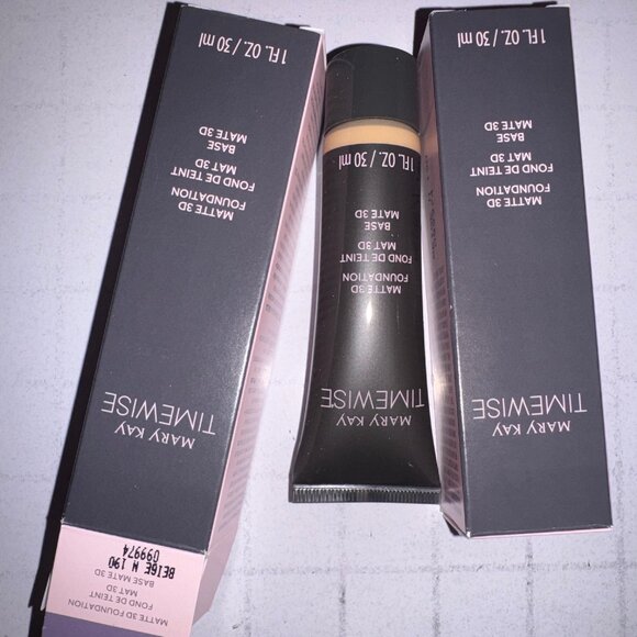 2X Mary Kay TimeWise Matte 3D Foundation 1 fl. oz. Beige N 190 - Picture 1 of 3